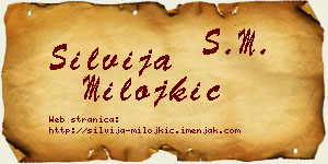 Silvija Milojkić vizit kartica